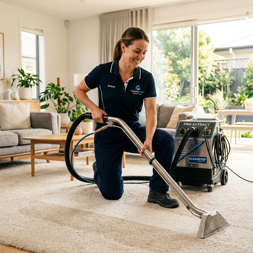 Nick's Professional Carpet Cleaning team at work in Adelaide